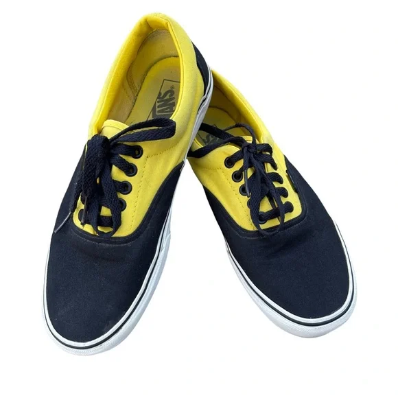 Vans Era Pro Low Top Mens Off The Wall Canvas Black and Yellow Sneakers Size 9 - Picture 2 of 9